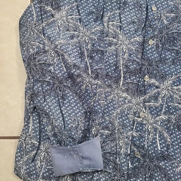 Tommy Bahama Mirror Palms Long Sleeve Button Down Shirt Sz Lg - Picture 4 of 8